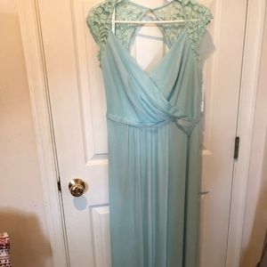 Mint David’s Bridal Bridesmaid Dress